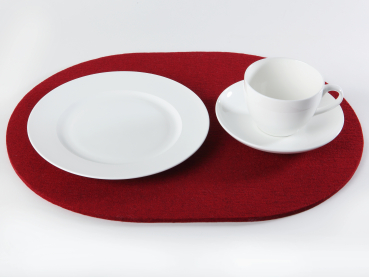 Filz Tischset – Form: oval
